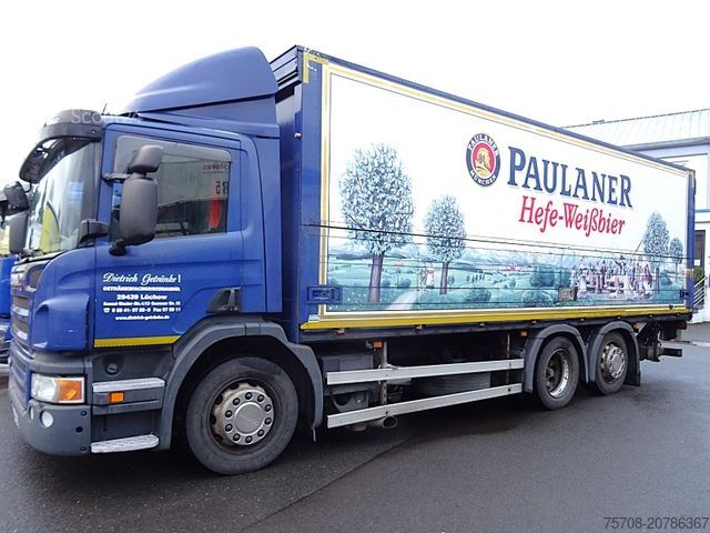 Škatlasti tovornjak SCANIA P 320*7,3m Schwenkwand*Lift/Lenk*LBW*2x AHK*Diff