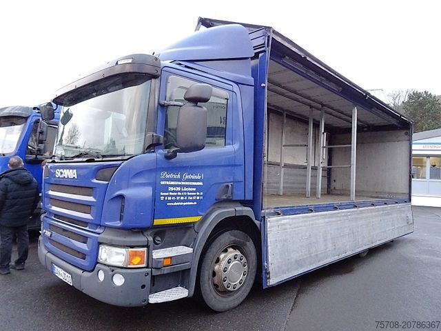 Škatlasti tovornjak SCANIA P 320*7,3m Schwenkwand*Lift/Lenk*LBW*2x AHK*Diff