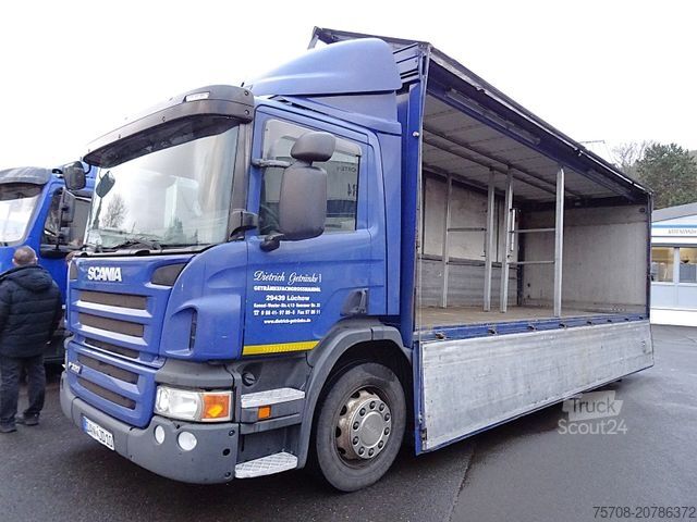 Tovornjak za prevoz pijač SCANIA P 320*7,3m Schwenkwand*Lift/Lenk*LBW*2x AHK*Diff