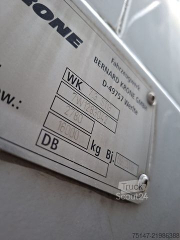 Anhänger-Wechselpritsche KRONE WK 7,3 STG BDF Wechselbrücke Koffer Fahrschule