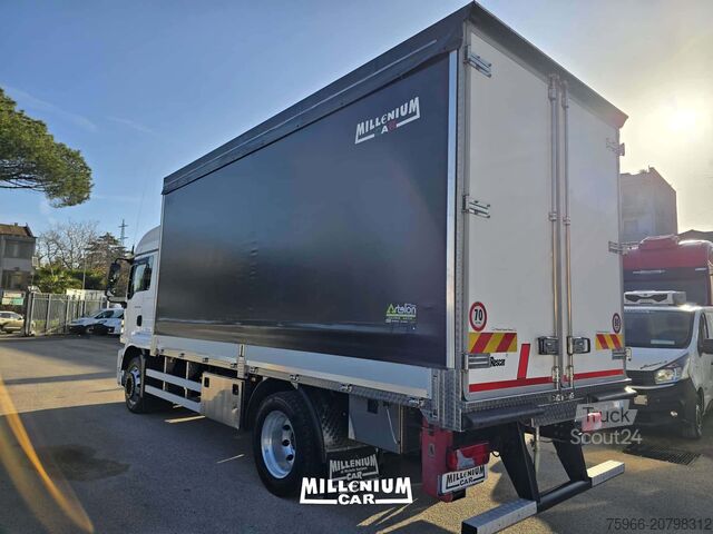 Tentinė platforma sunkvežimis MAN TGM 18-340 CENTINATO 5,60 EURO 6