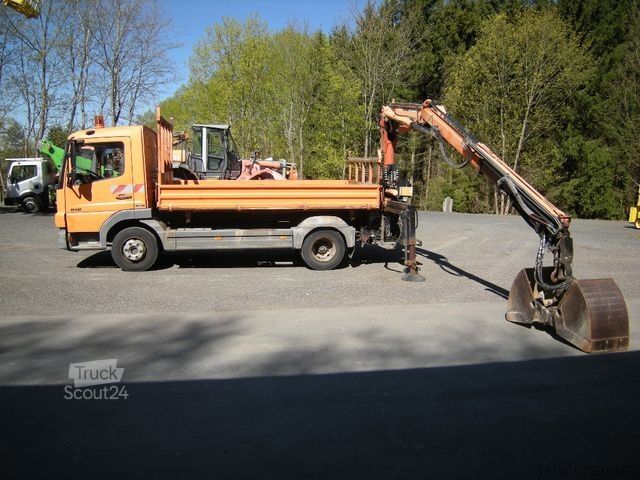 Billenőplatós furgon MERCEDES-BENZ MB 918 mit Terex TLC 65.2