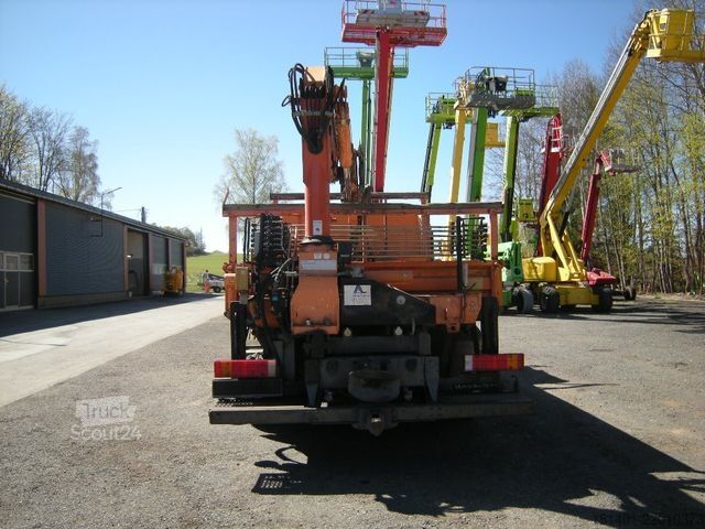 Billenőplatós furgon MERCEDES-BENZ MB 918 mit Terex TLC 65.2