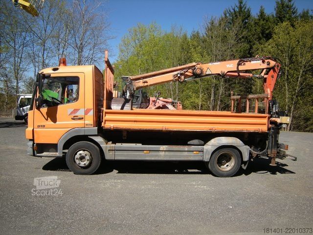 Billenőplatós furgon MERCEDES-BENZ MB 918 mit Terex TLC 65.2