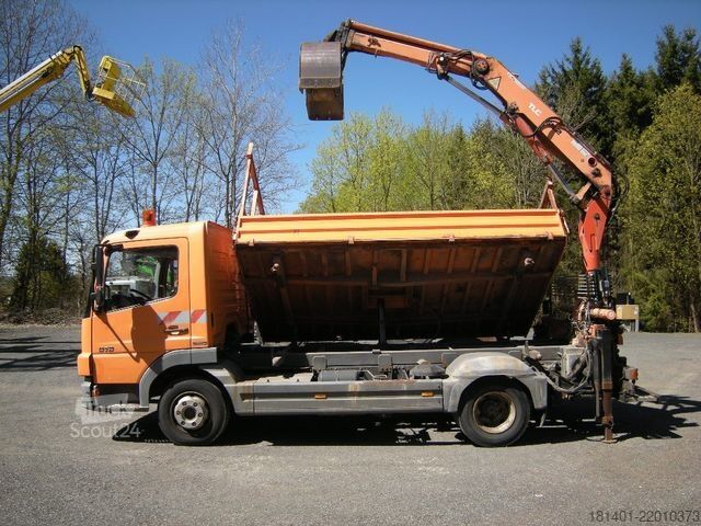 Billenőplatós furgon MERCEDES-BENZ MB 918 mit Terex TLC 65.2