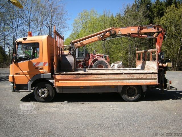 Billenőplatós furgon MERCEDES-BENZ MB 918 mit Terex TLC 65.2