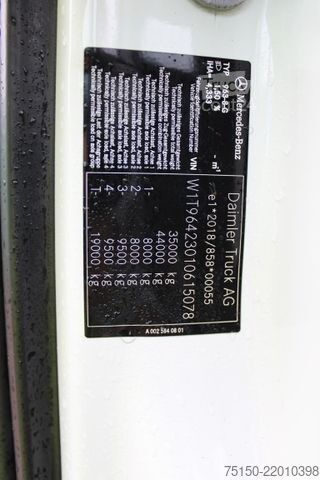 Autocamion basculant tridirecțional MERCEDES-BENZ 3545 8x4 BB RETARDER BORDMATIK AHK Nr.: 078