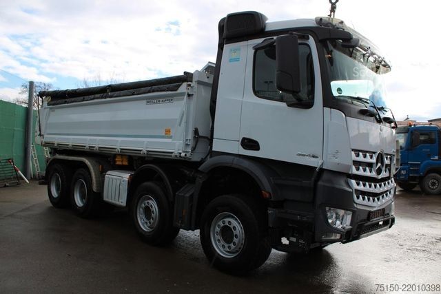 Autocamion basculant tridirecțional MERCEDES-BENZ 3545 8x4 BB RETARDER BORDMATIK AHK Nr.: 078