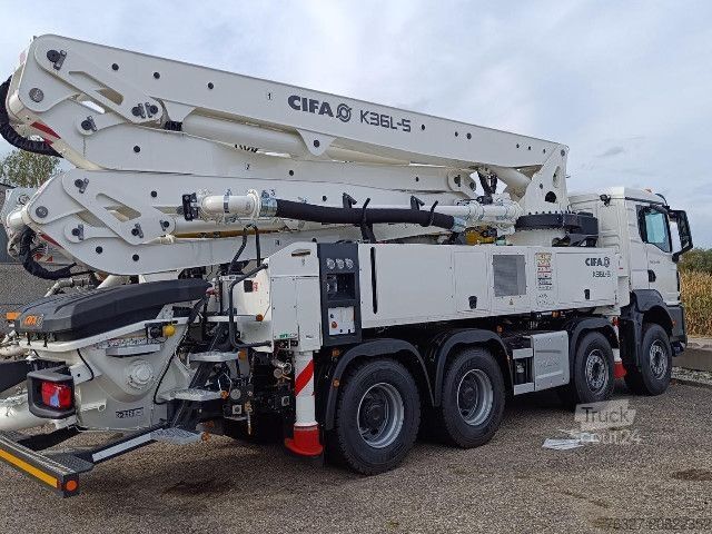 Autobetoniere MAN TGS 35.440 8x4 BB mit CIFA K36 Betonpumpe