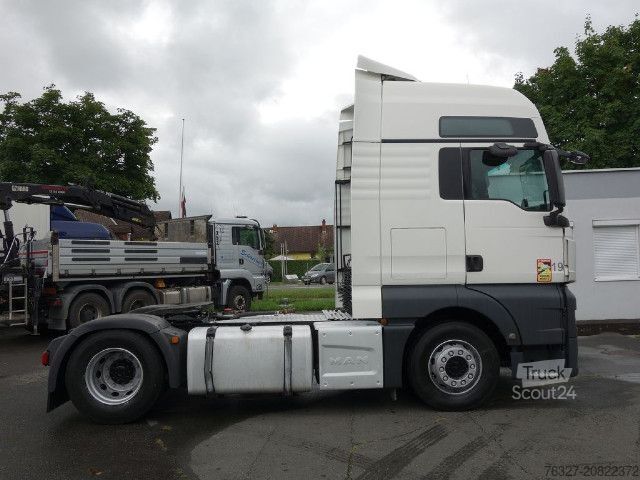 Tractora standard MAN TGX 18.460 4X2 BLS Weiß Schubboden Hydraulik