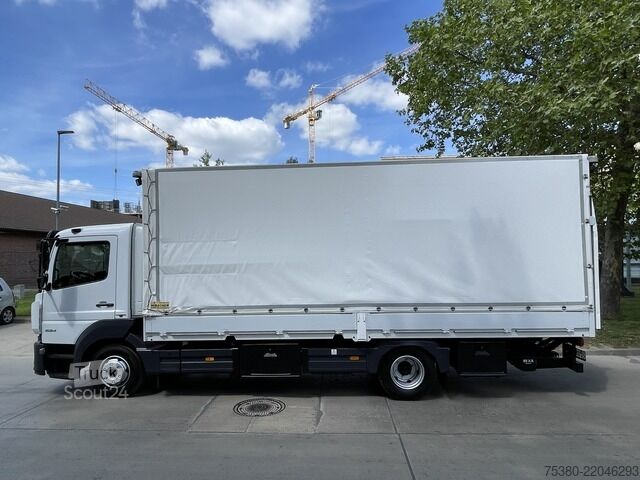 Gardinsided kassevogn mercedes-benz ATEGO 824 1.HAND*KLIMA*WEBASTO*NAVI*TOP*