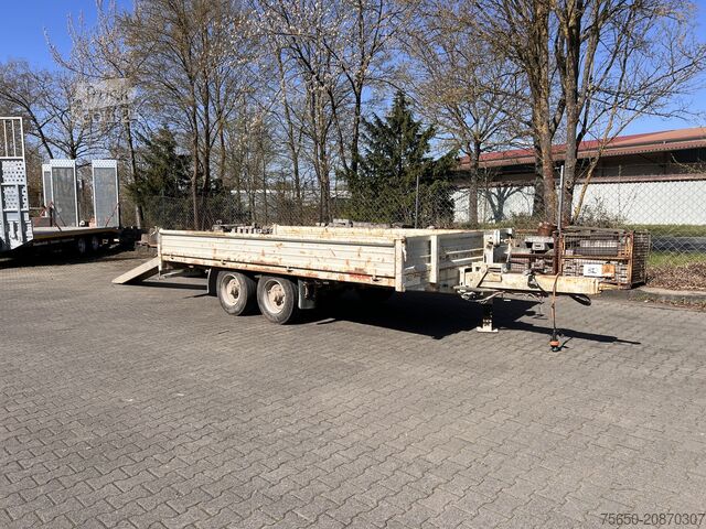 Remorque porte-engins surbaissée HIRTH TT Tandemtieflader