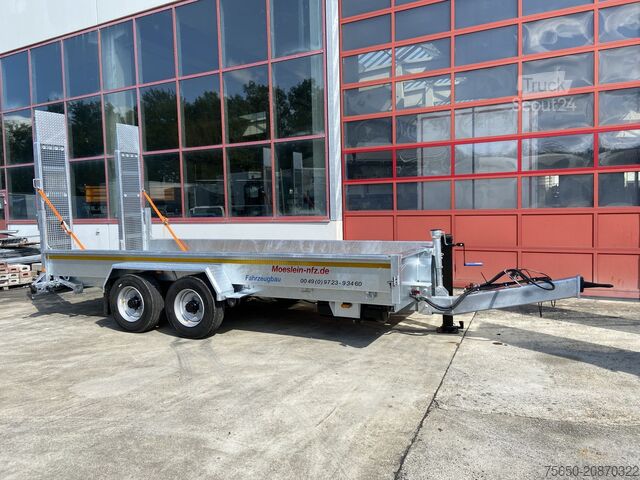 Remorque porte-engins surbaissée Möslein TT 11-E 5,50 - 2 Tandemtieflader5,50 m x 2 m, Feuerverzinkt