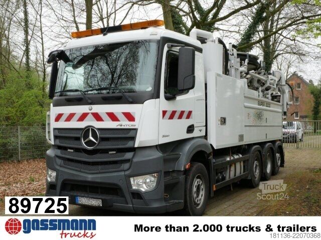 Gatusopmaskin Mercedes-Benz Actros 3551 8x2/6, Wiedemann Super 2000, 16m³,