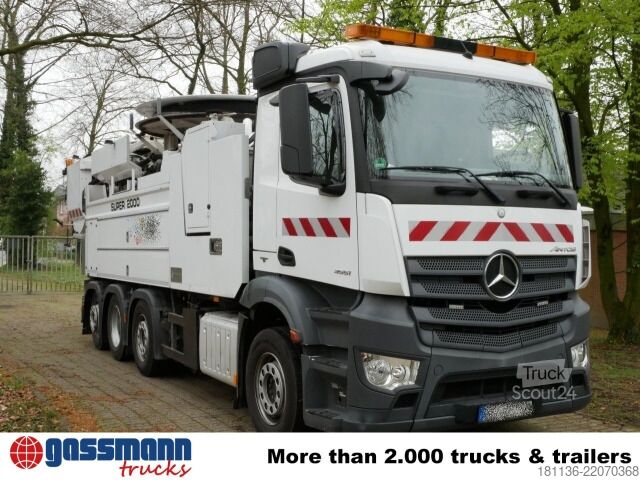 Gatusopmaskin Mercedes-Benz Actros 3551 8x2/6, Wiedemann Super 2000, 16m³,