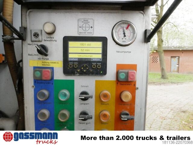 Gatusopmaskin Mercedes-Benz Actros 3551 8x2/6, Wiedemann Super 2000, 16m³,