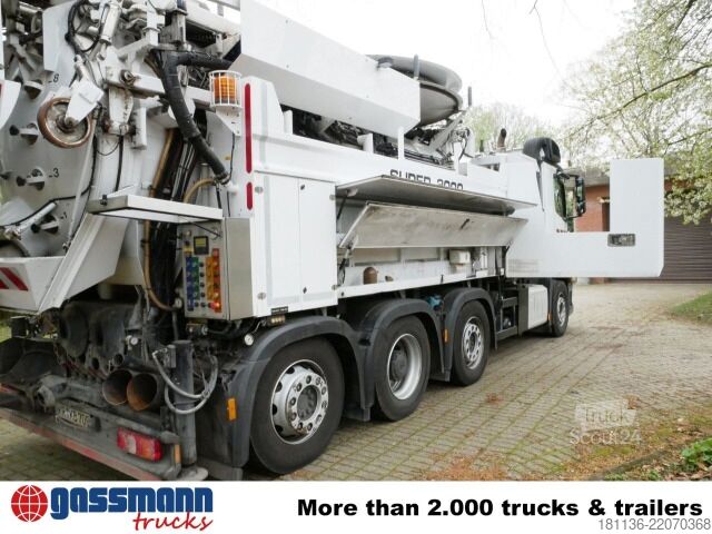 Gatusopmaskin Mercedes-Benz Actros 3551 8x2/6, Wiedemann Super 2000, 16m³,