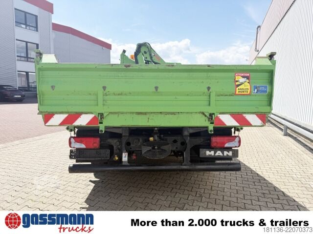 Самосвален камион MAN TGL 12.220 4X2 BB, EEV, Kran Hiab 088 BS-2 CL
