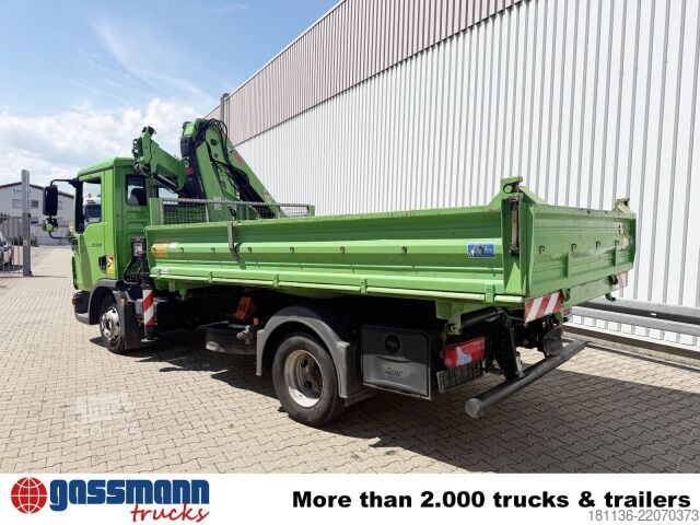 Самосвален камион MAN TGL 12.220 4X2 BB, EEV, Kran Hiab 088 BS-2 CL