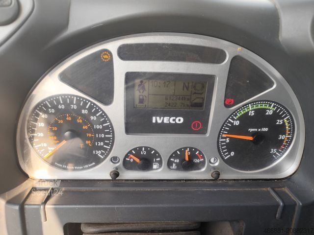 Tenteli düz yataklı kamyon IVECO 180E30 Eurocargo