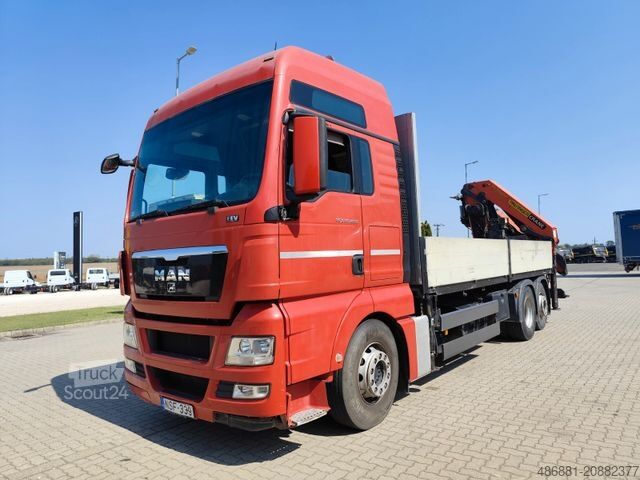 Automobilis ar plakanu platformu MAN TGX 26.400FG 6x2 Palfinger 36002