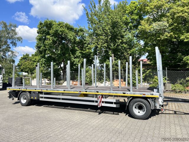 Remorcă deschisă Möslein T 2 Plato 7,60 m  2 Achs Jumbo- Plato- Anhänger Mega