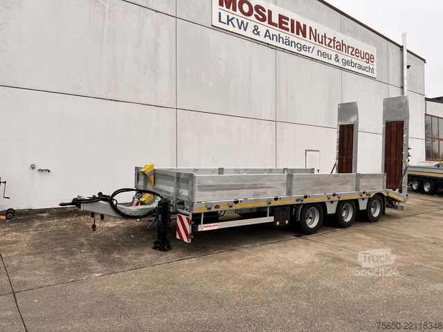 Низкорамный прицеп Möslein TT 31  31 t GG Tridem- Tieflader 3 Achs, gelenktNeufahrzeug