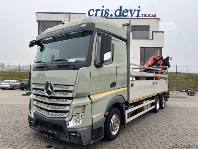 Ladbil med lad MERCEDES-BENZ Actros 2545 6x2 Effer - Atlas 265-A6 / Lenk- Lif