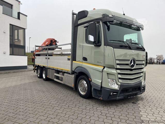 Ladbil med lad MERCEDES-BENZ Actros 2545 6x2 Effer - Atlas 265-A6 / Lenk- Lif