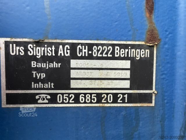 Camion scarrabile MERCEDES-BENZ Abrollcontainer / Abrollmulde 37 cbm