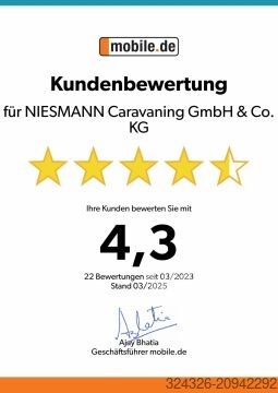 Wohnwagen Fendt Apero 465 TG Auflastung 1.800 kg