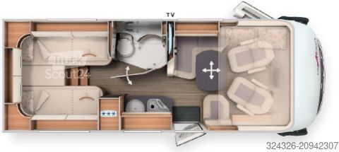 Integraal camper Carthago C2-tourer I 143 KB-LE comfort 4.2t MB*4,2to.*170PS