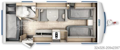 Wohnwagen Fendt Bianco Activ 550 KMG Auflastung 2.000 kg