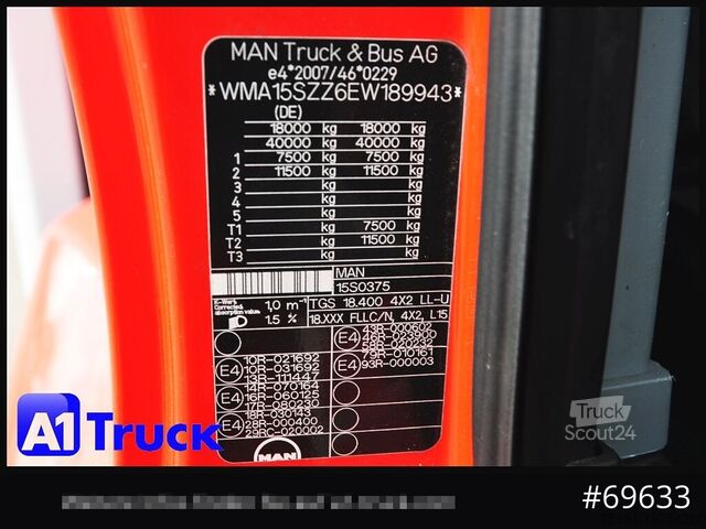 Autodraagtruck MAN 18.400 TGX, Autotransporter Kässbohrer,