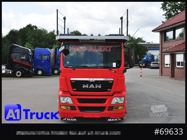 Autodraagtruck MAN 18.400 TGX, Autotransporter Kässbohrer,
