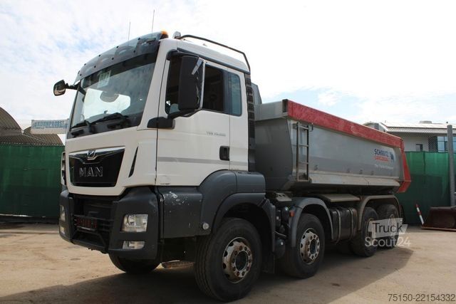 شاحنة قلابة MAN TGS 35.500 8x4 BB - Schmitz SKI 5.5 - Nr.: 042