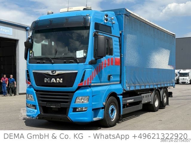 Nákladné auto s plochou korbou a plachtou MAN TGX26500*Intarder*Standklim*Edscha*XL Zertifikat