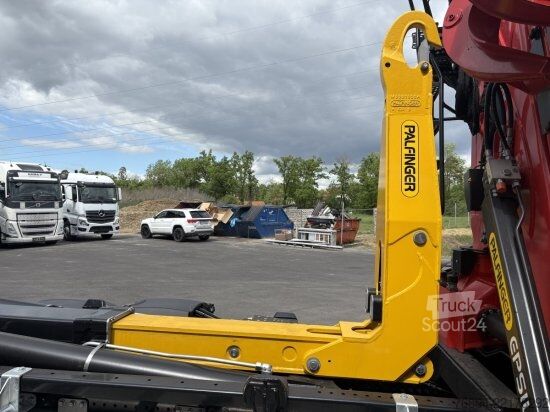 Kipper LKW MERCEDES-BENZ ACTROS 2551 6X2, PALFINGER-ABROLLKIPPER MIT SCHROTTKRAN,  LENK-LIFTACHSE, EURO 6