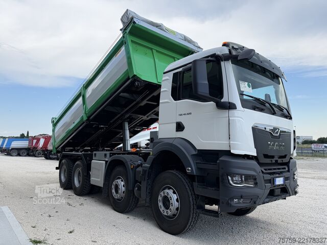 Autocamion basculant tridirecțional MAN TGS 41.520 40Ton 8x4 Euro6 KIPPER 18cbm
