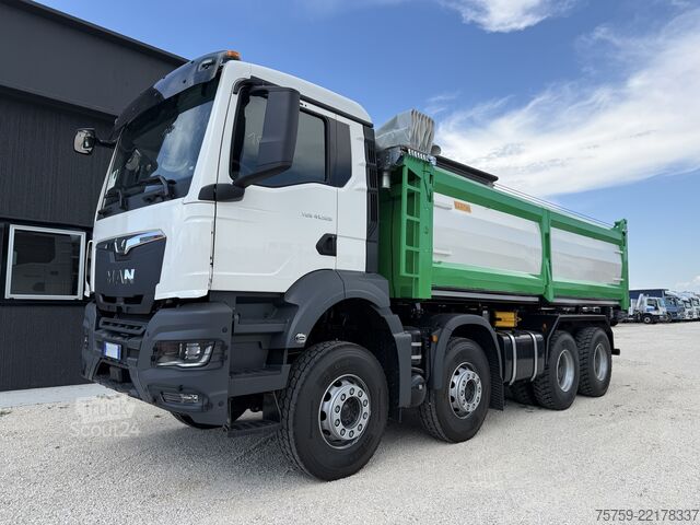 Autocamion basculant tridirecțional MAN TGS 41.520 40Ton 8x4 Euro6 KIPPER 18cbm