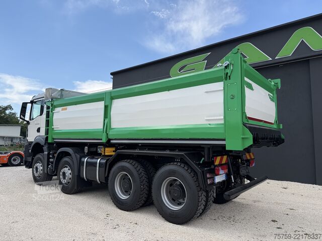 Autocamion basculant tridirecțional MAN TGS 41.520 40Ton 8x4 Euro6 KIPPER 18cbm