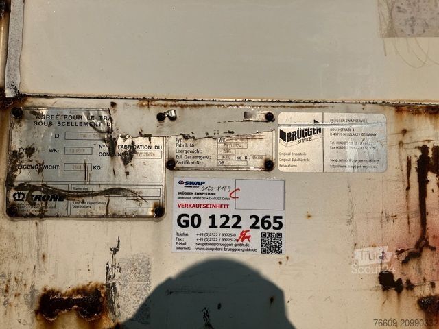 Wissellaadbak oplegger KRONE Wechselbrücke Koffer