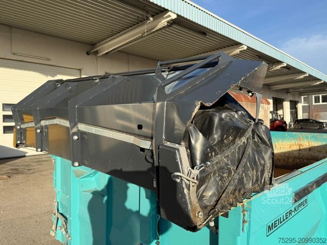 Driezijdige kipperaanhanger  Meiller Trigenius D421 3 Seiten Kipper Unfall