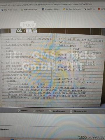 Volymdragbil DAF XF 460 / SSC / Mega / German