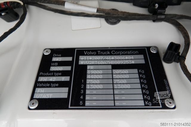 Τυπική μονάδα τράκτορα VOLVO FH 540 /HYDRAULIKA DWUOBWODOWA  / NISKA KABINA 