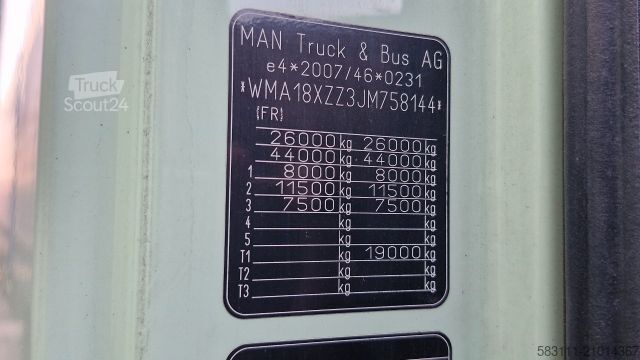 Camion jumbo MAN TGX 26.460 / ZESTAW TANDEM PRZEJAZDOWY / 120 M3