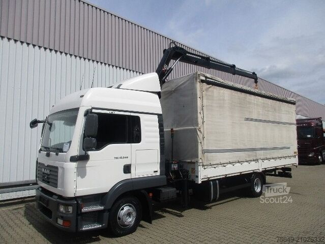 Truck mounted crane MAN TGL 12.240 BL 4x2 TGL 12.240BL 4x2, mit Kran Hiab 088 mit Funk