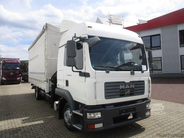 Truck mounted crane MAN TGL 12.240 BL 4x2 TGL 12.240BL 4x2, mit Kran Hiab 088 mit Funk