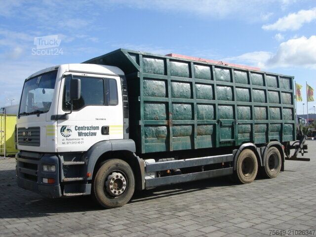 Holztransporter LKW MAN TGA 26.413 BB 6x4 TGA 26.413 BB 6x4 mit Heckkran Jonsered 1020