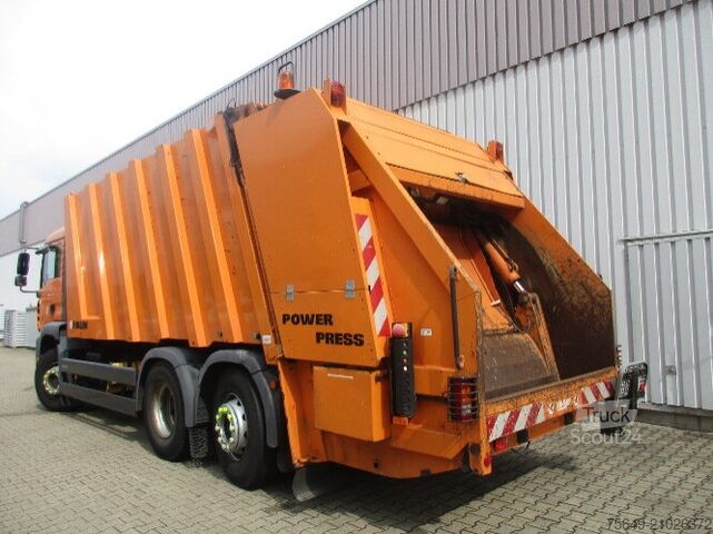 Müllwagen MAN TGA 26.350 6x2-2BL TGA 26.350/400 6x2-2BL FAUN POWER PRESS 524, OHNE MOTOR!